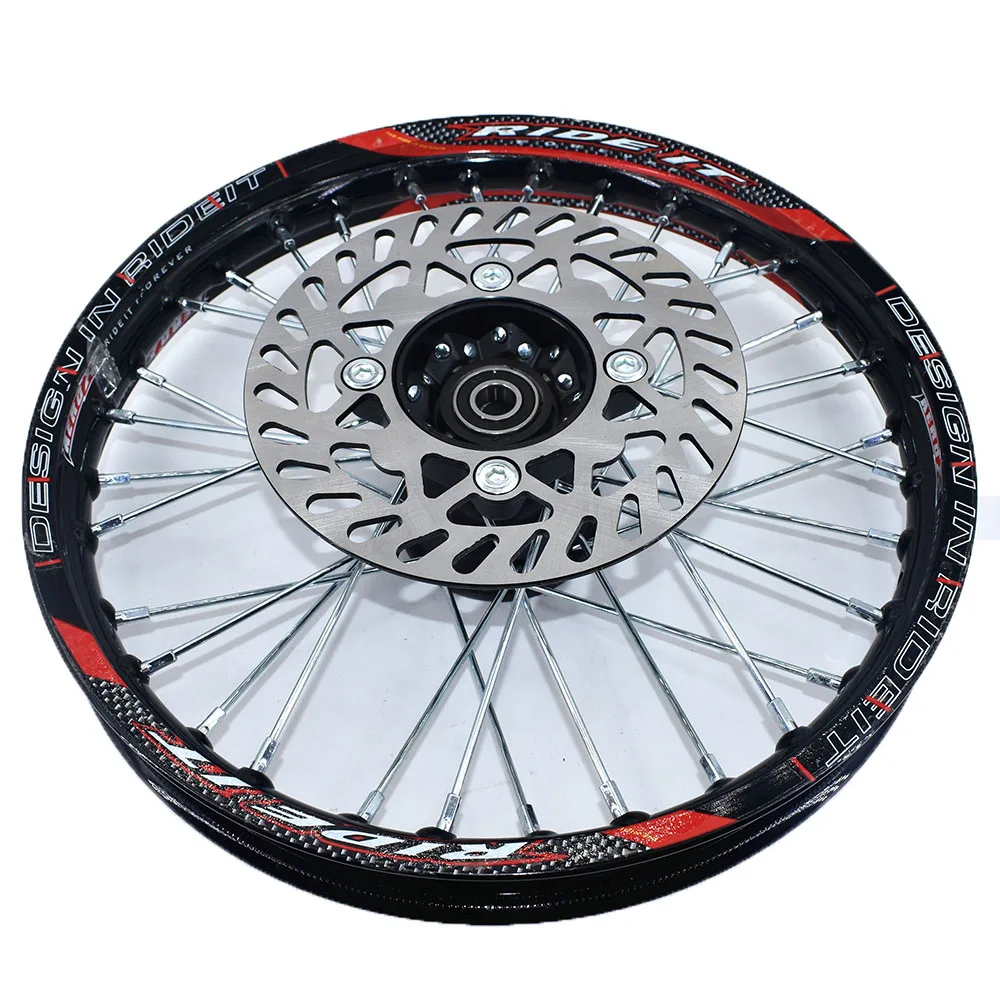 Front 1.40-14 inch Rear 1.85-12 inch Rims Aluminum Alloy Wheel sprocket Disc Brake For KLX CRF Kayo BSE Dirt Pit Bike Motorcycle