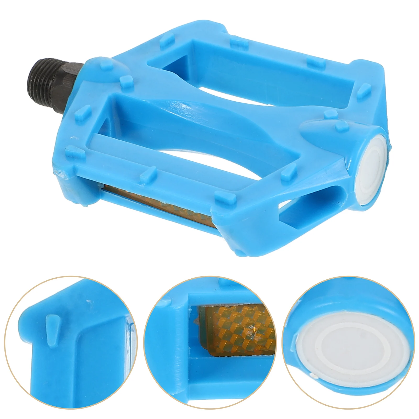 

1 Pair Bike Pedals Replacement Plastic Pedals Sturdy Lightweight Mountain Bicycle Pedal Parts Accessories For