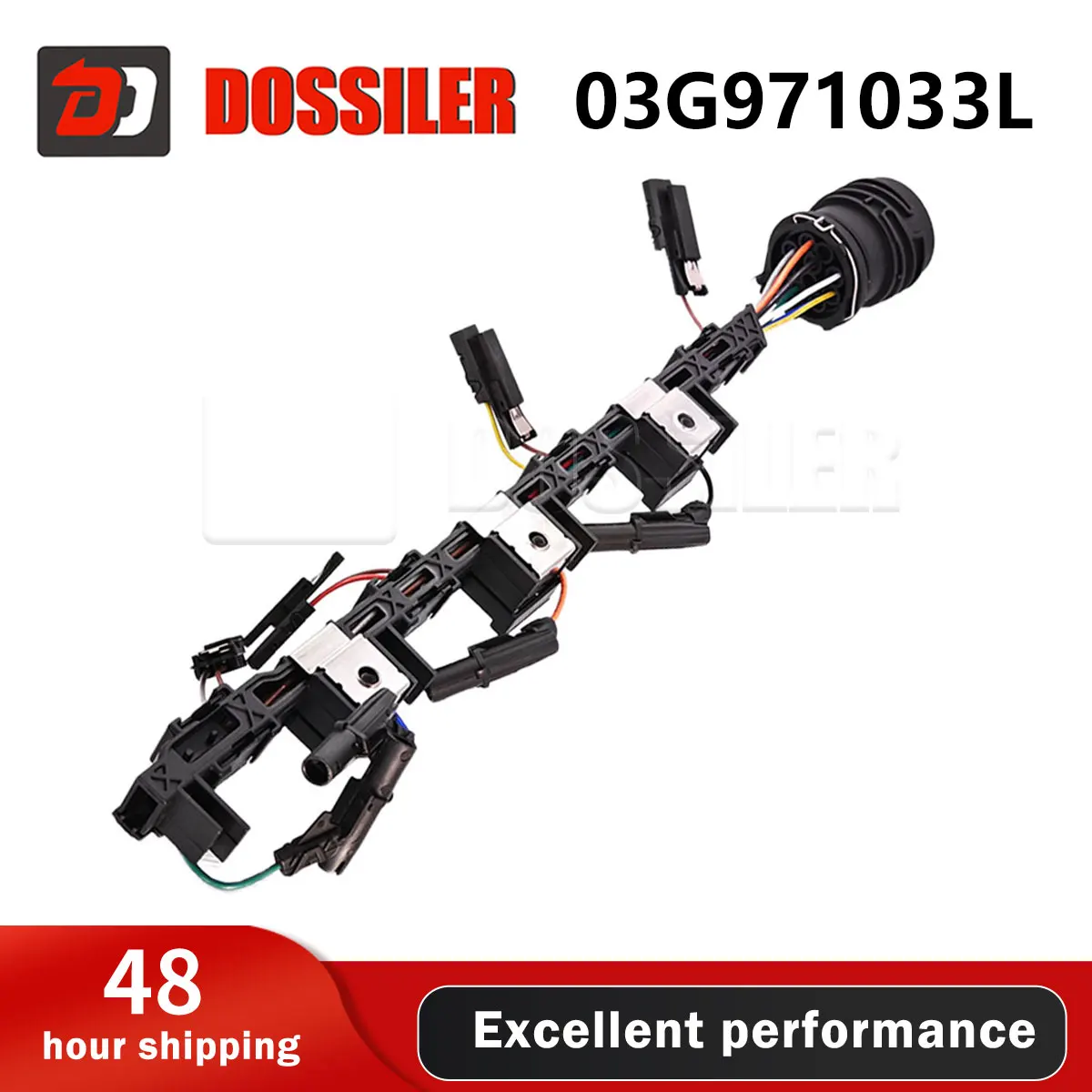 

03G971033L Жгут проводов топливной форсунки Dossiler, совместимый с двигателями A3 A4 A6 SEAT Altea Leon 2.0 TDI - Замена 03G971033D
