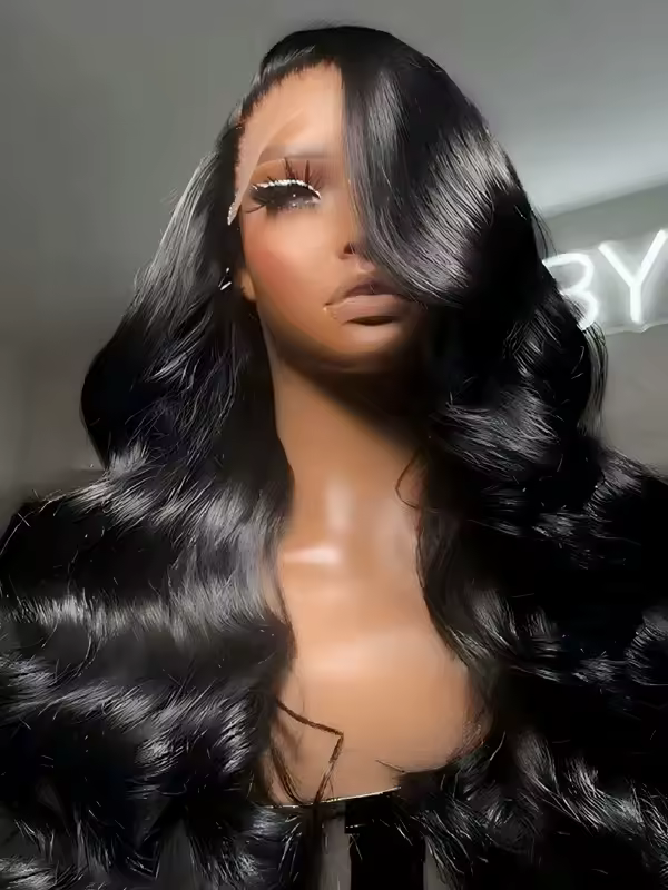 Body Wave Human Hair Wigs 13x6 Hd Lace Frontal Wigs 220 Density 40 Inch For Black Women Pre Plucked Loose Wave Lace Frontal Wig - Image 7