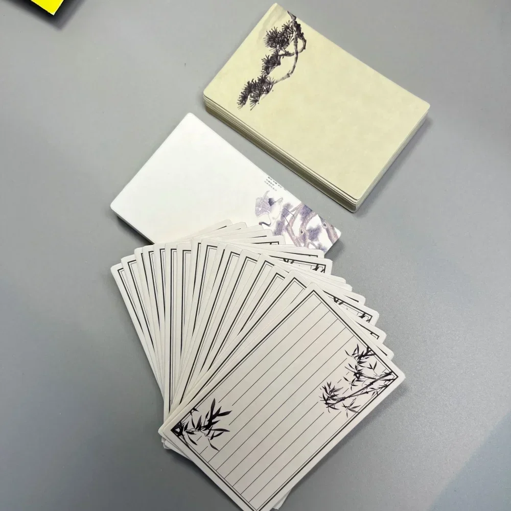 20Pcs Thick Blank Card For Book Business Cards For Message And Book Name Blank Cards For Chinese Style Study Card Message Cards