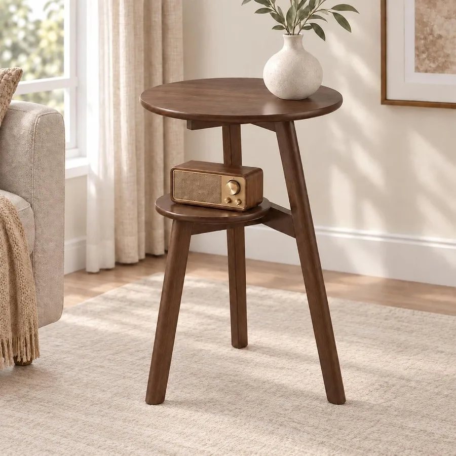 Small Round Side Table, 16.5