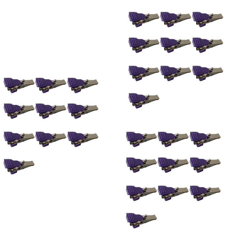 

【HASD】30Pcs Reusable ECG/EKG Alligator Clip Electrodes For Animals, Pets, Dogs, Cats And Veterinary, Used To Fix Cables