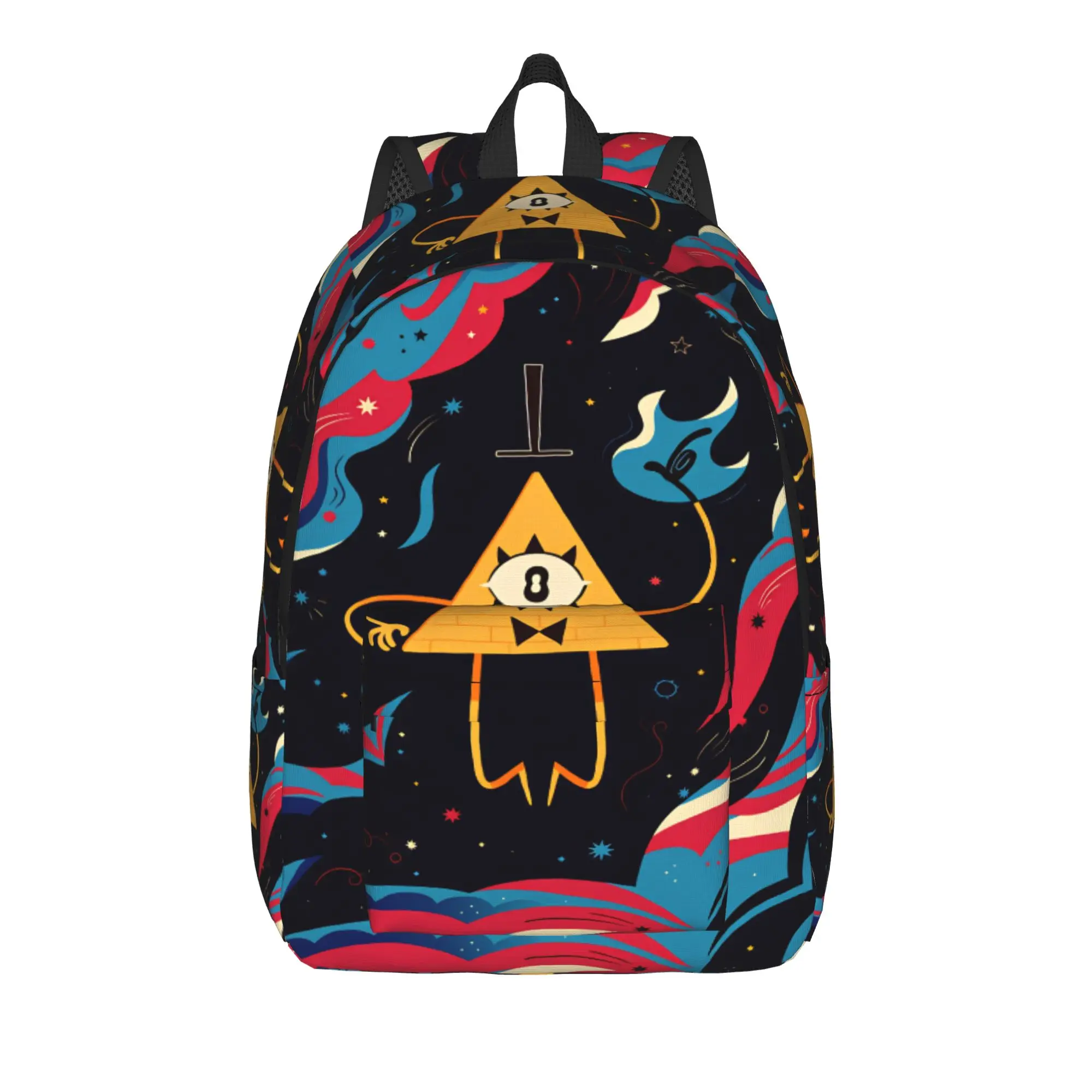 Cartoon G-Gravity Fall Backpack Bill Cipher Fun Backpacks Female University Soft High School Bags Colorful Rucksack