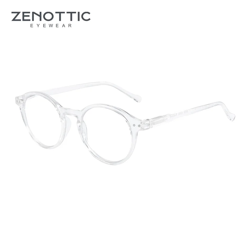  ZENOTTIC Retro kleine runde Korrektionsbrille, kreisförmige progressive Brille, photochrome optische Brille für Damen und Herren – Detail 5