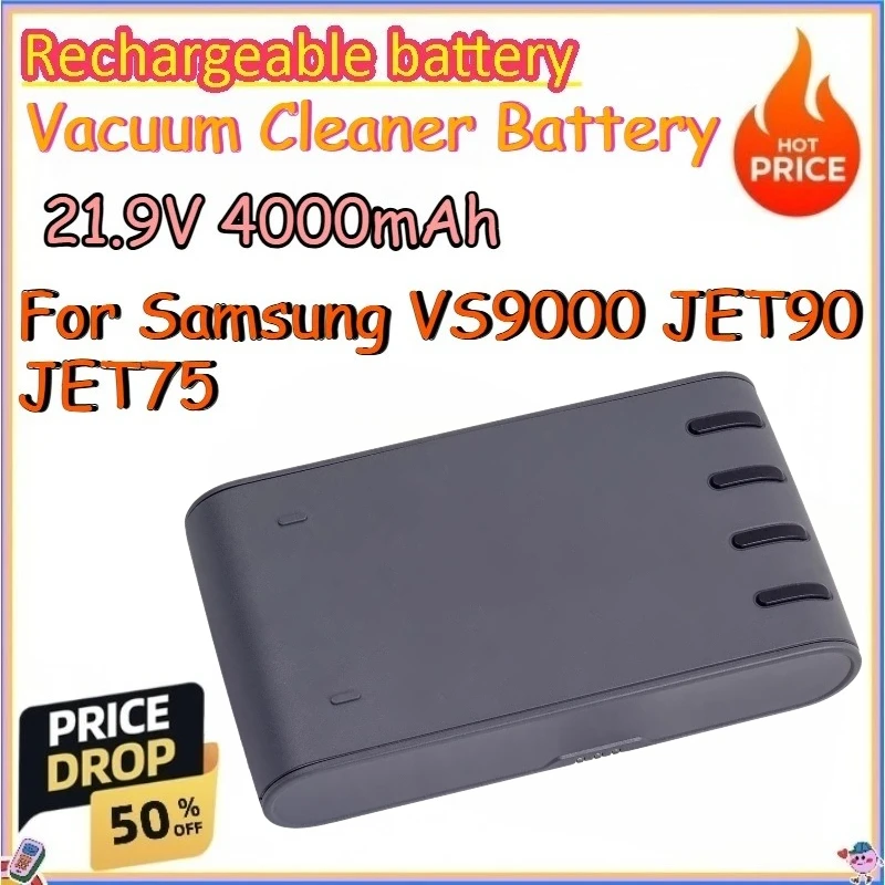 21.9V 4000mAh Vacuum Cleaner Battery for Samsung VS9000 JET90 JET75 Replace The Battery of The Handheld Vacuum Cleaner