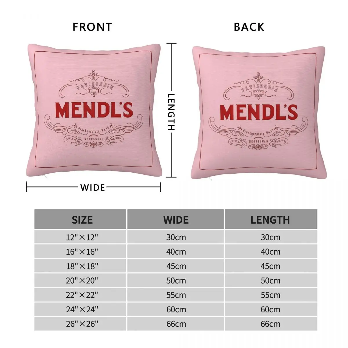 Grand Budapest Hotel Mendl's Herr Mendl Square Pillowcase Polyester Linen Velvet Pattern Zip Decorative Sofa Cushion Cover 18