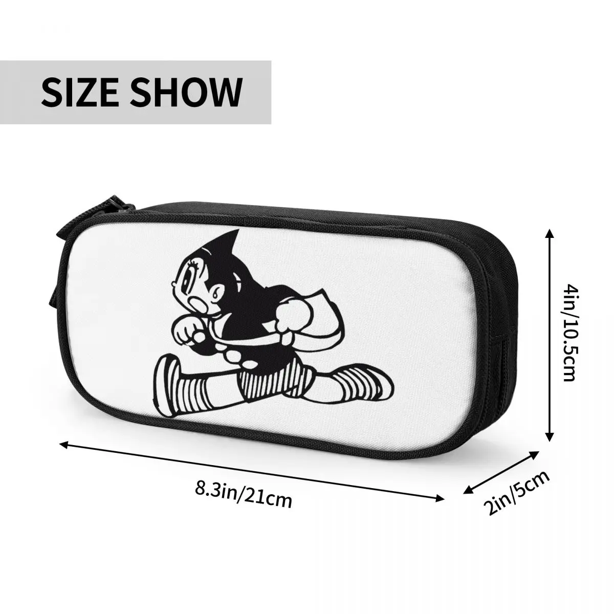 ASTROBOY-Astro Boy Anime Pencil Case, grande capacidade Pen Bag, papelaria para estudantes, presente da escola, novo, simples