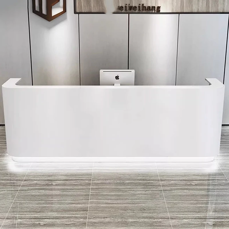 

Drawer Salon Reception Desks Unique White Hotel Display Corner European Reception Desks Modern Bar Comptoire Accueil Furniture