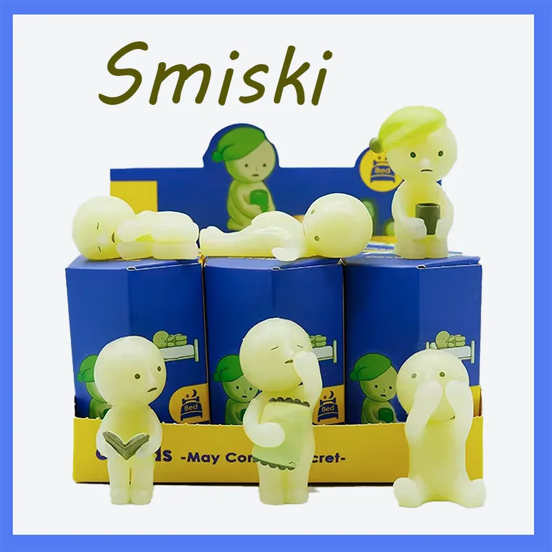 Juego de 6 piezas de la serie Rest, caja ciega para ver figuras de acción más populares, sueños Smiski, decoración del hogar, regalos de San Valentín