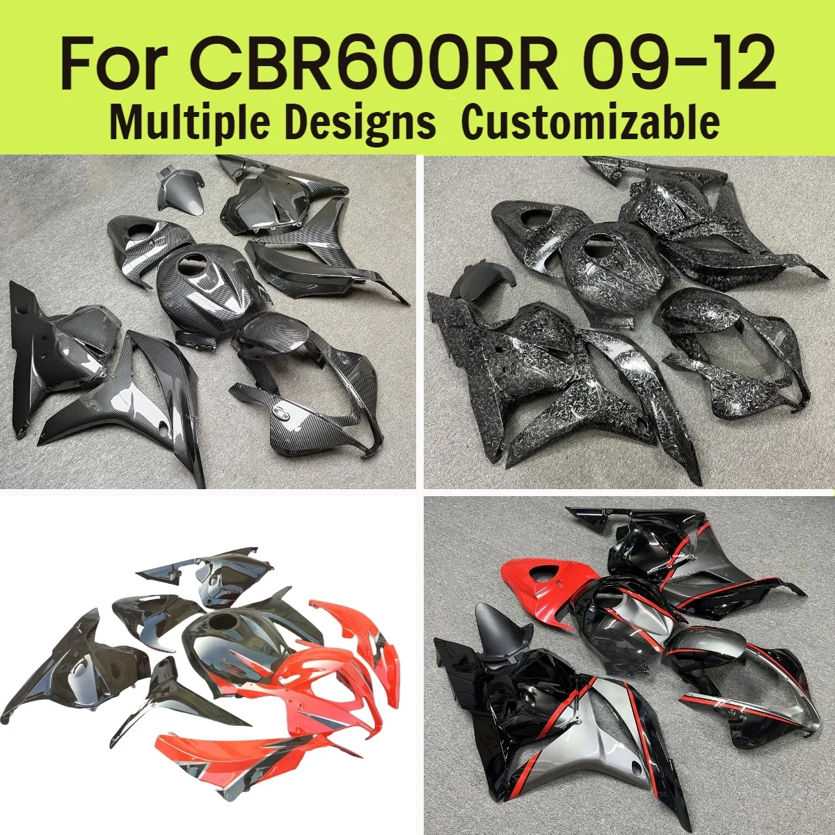 

Комплект полных обтекателей для мотоцикла Honda CBR600RR 2009-2012, высококачественный литой комплект обтекателей для CBR 600RR 09-12