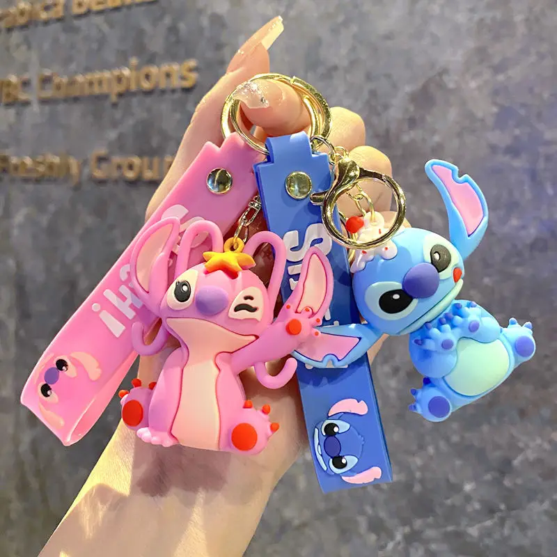 

4PCS Lilo Stitch Keychains for Kids Birthday Party Decoration Gift Bag Fillers Stuffer School Carnival Reward Party Supply