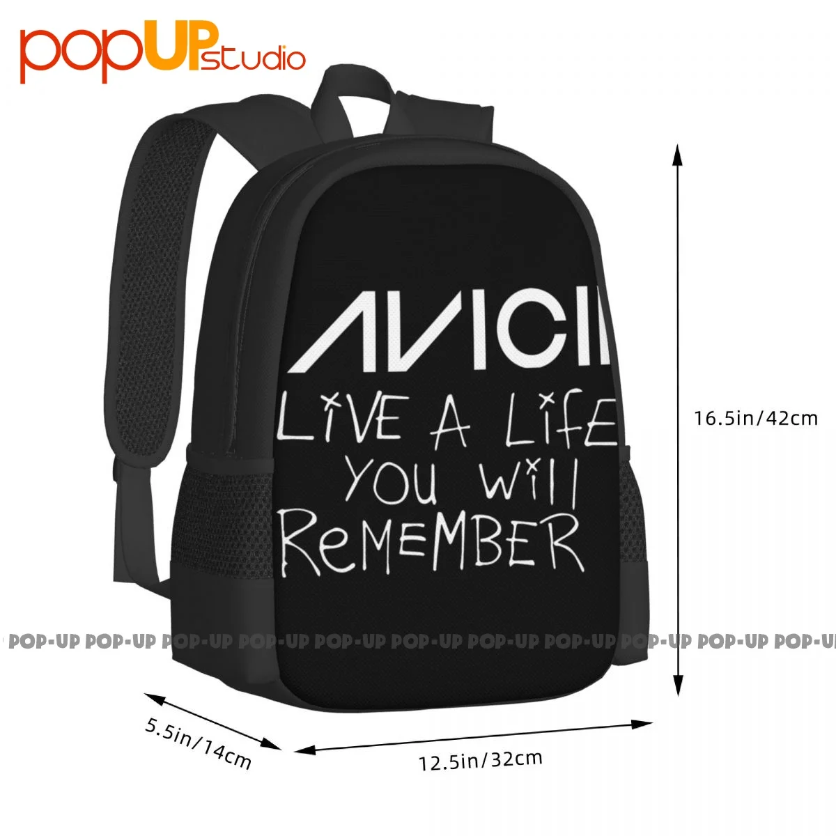 Avicii Live A Life You Will Remember Backpack Large Capacity Bookbag Foldable Eco Friendly Riding Backpack