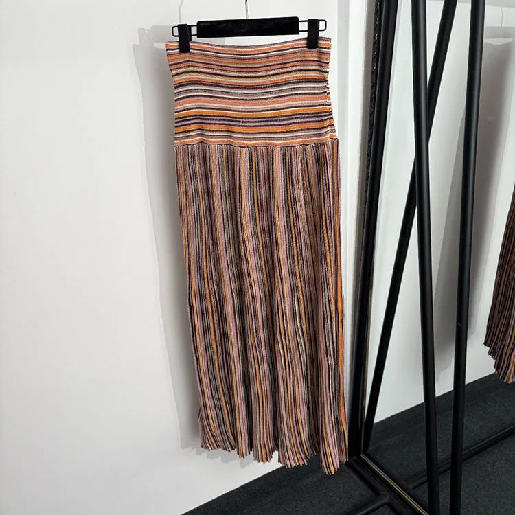 Designer Summer Knit Skirt Set Women's image 3