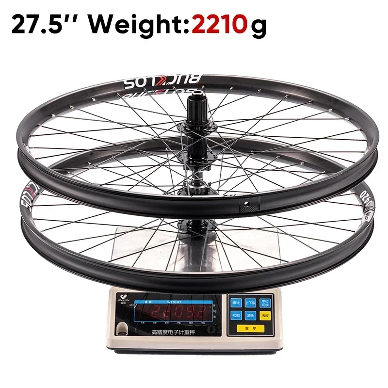 BUCKLOS BM1420 Mountain Bike Wheelset 15*100mm 12*142mm Thru Axle MTB Wheels 27.5/29 Inch Disc Brake Bike Wheels Bicycle Parts