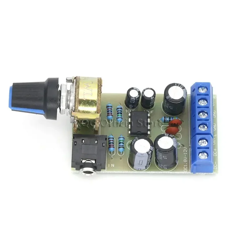TDA2822 TDA2822M Amplifier Board DC 1.8-12V 2.0 Channel Stereo Mini AUX Audio Amplifier Module AMP with 50K Ohm Potentiometer - view 4