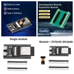 ESP32-S3 WROOM CAM development board WiFi Bluetooth module onboard ESP32-S3-WROOM-1 N16R8 module dual TYPE-C OV2640/OV5640