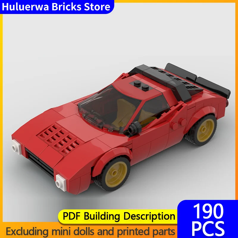 

Модель скоростного гоночного автомобиля MOC, строительные кирпичи Stratos, верхний уровень, спортивный автомобиль, модульная технология, подарки, праздник, сборка, детские игрушки