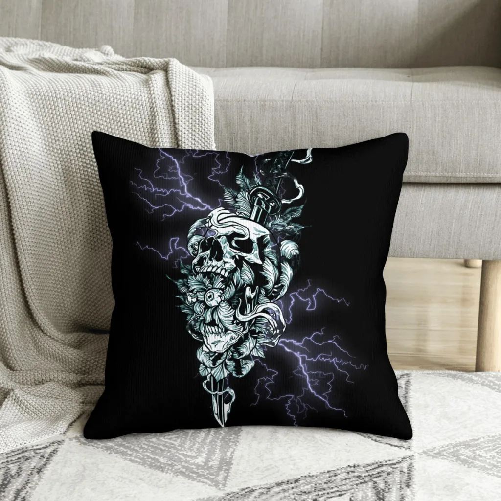 Copy of Samurai Tattoo Japanese Oni Polyester Cushion Cover For Home Office Decorative Washable Throw Pillowcase