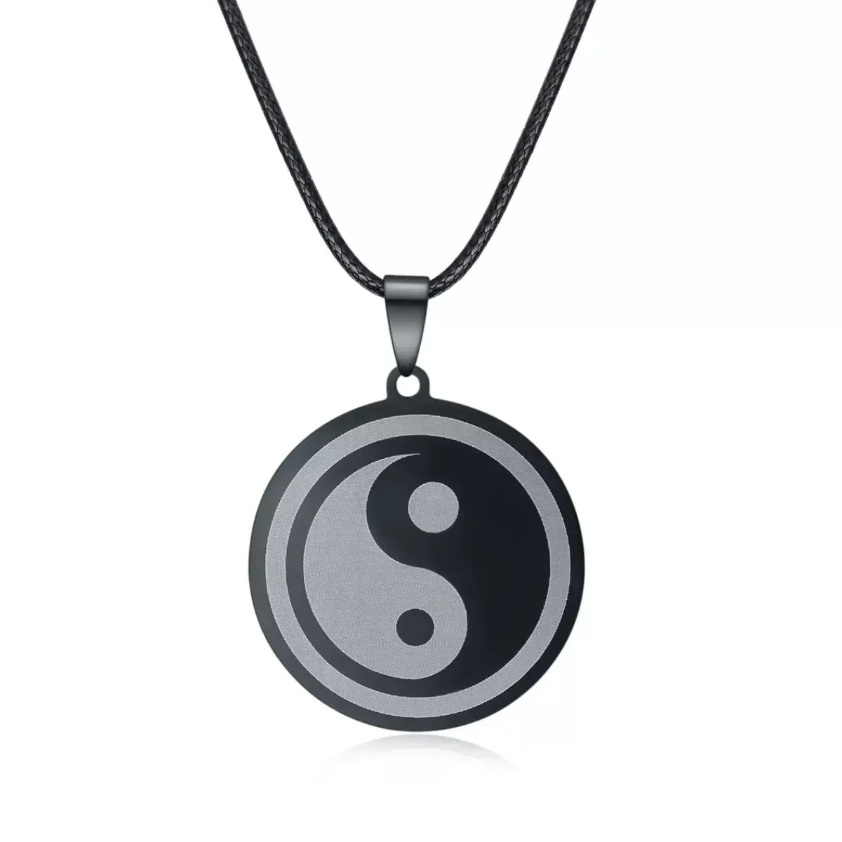 1 Piece Retro Tai Chi Yin-Yang Bagua Logo Pendant Necklace for Men And Women Couple Gift Accessory