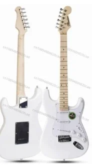 Cheap and High Quality Custom Right Hand 6 String White Color Bass Wood Material St Style Electric Guitar