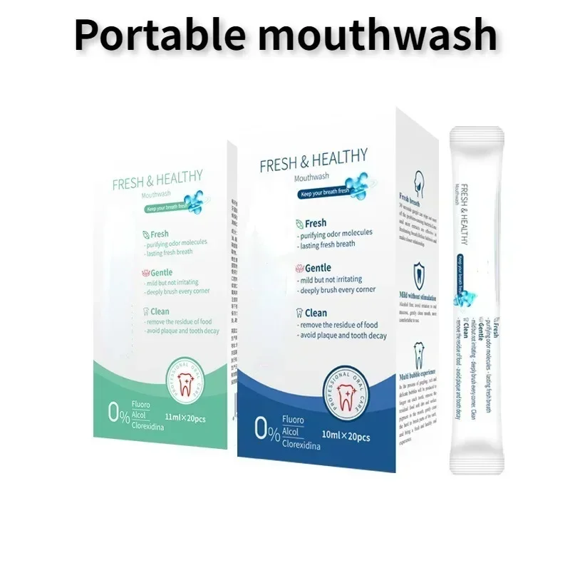 20 piezas-Higiene bucal para el cuidado de la boca, higiene bucal, menta fuerte, limpieza, eliminación de placa de Saliva, Reduce el mal aliento