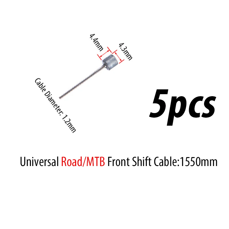 5 stks RISICO RC127 Rvs MTB Mountain Road Fiets Derailleur Shift Rem Binnenkabel Lijn Draad 2100mm 1550mm 1700mm