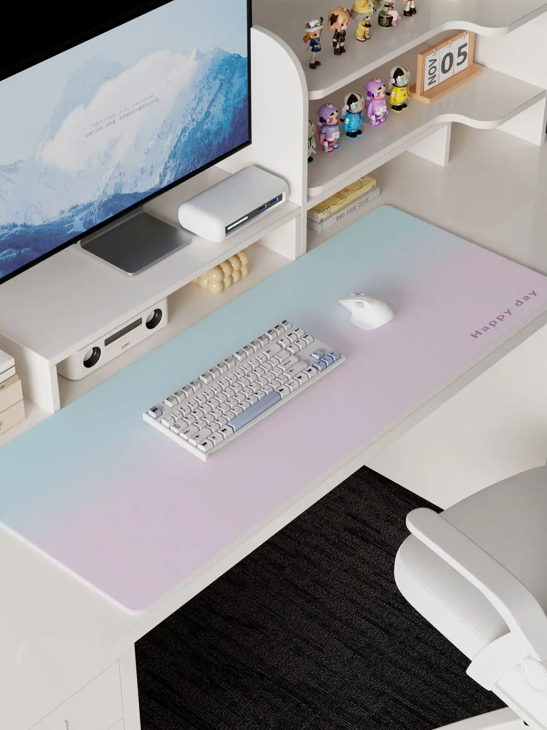 800x300x2mm Large Keyboard Carpet Large Desk Pad Non-slip Rubber Gamer Mouse Pad Laptop Extended Mouse Pad