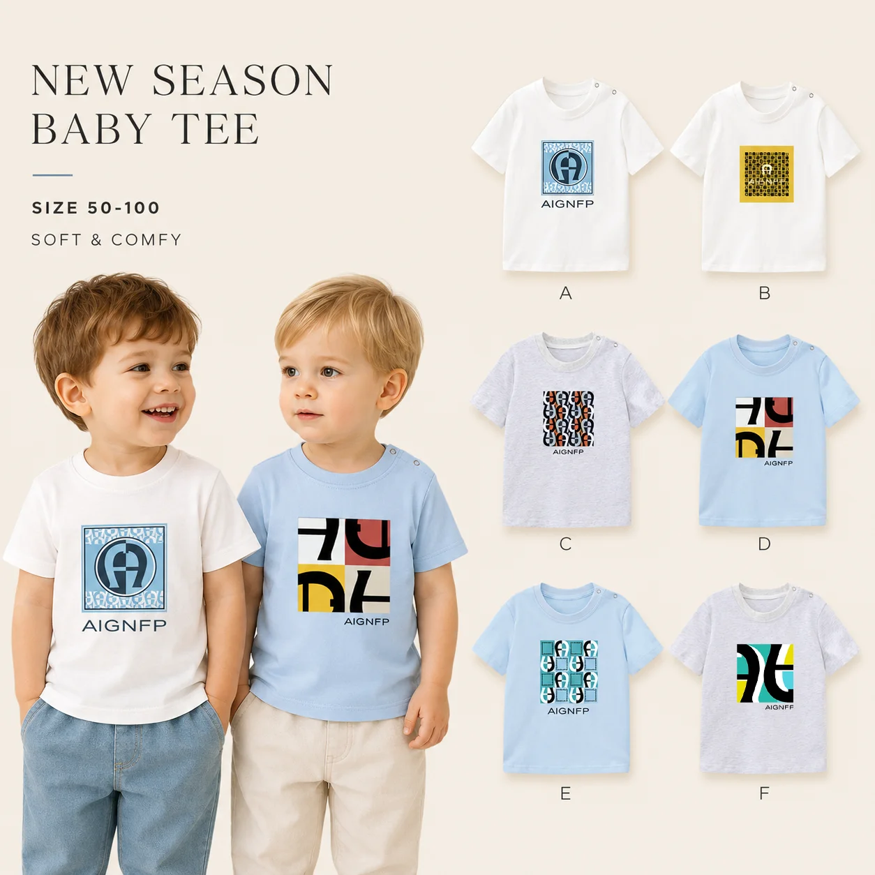 fashion baby Tees Summer newborn clothes vacation casual wear Letter print T-shirt Toddler Boys short sleeve Soft Cotton Tops