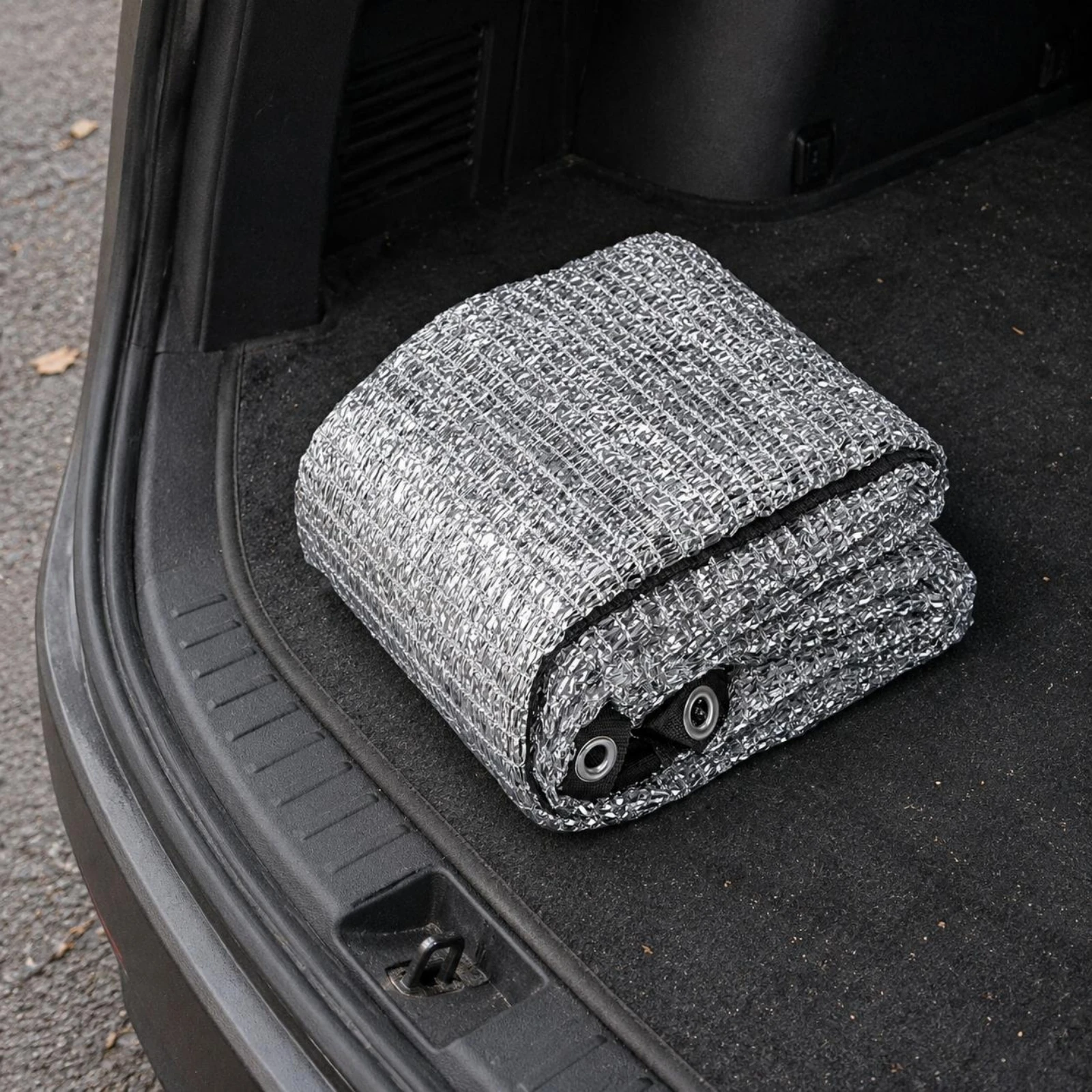 Aluminum-Foil Shade Net Heat Resistant Reflective Mesh Shade Net Outdoor Cover Breathable Reinforced Edging