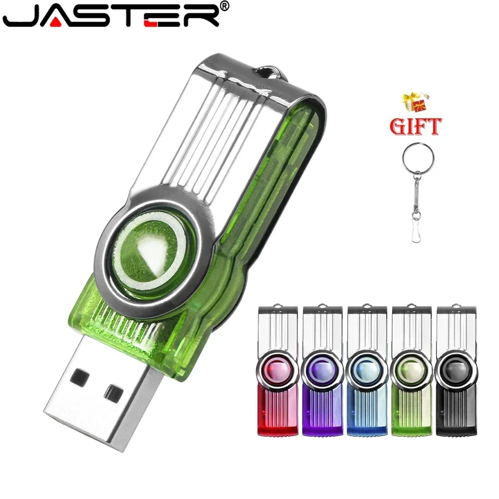 High Speed USB Flash Drive 128GB Red Rotatable Pen Drive 64GB USB Stick 32GB Free Key Chain U Disk 16GB USB Stick Business Gift