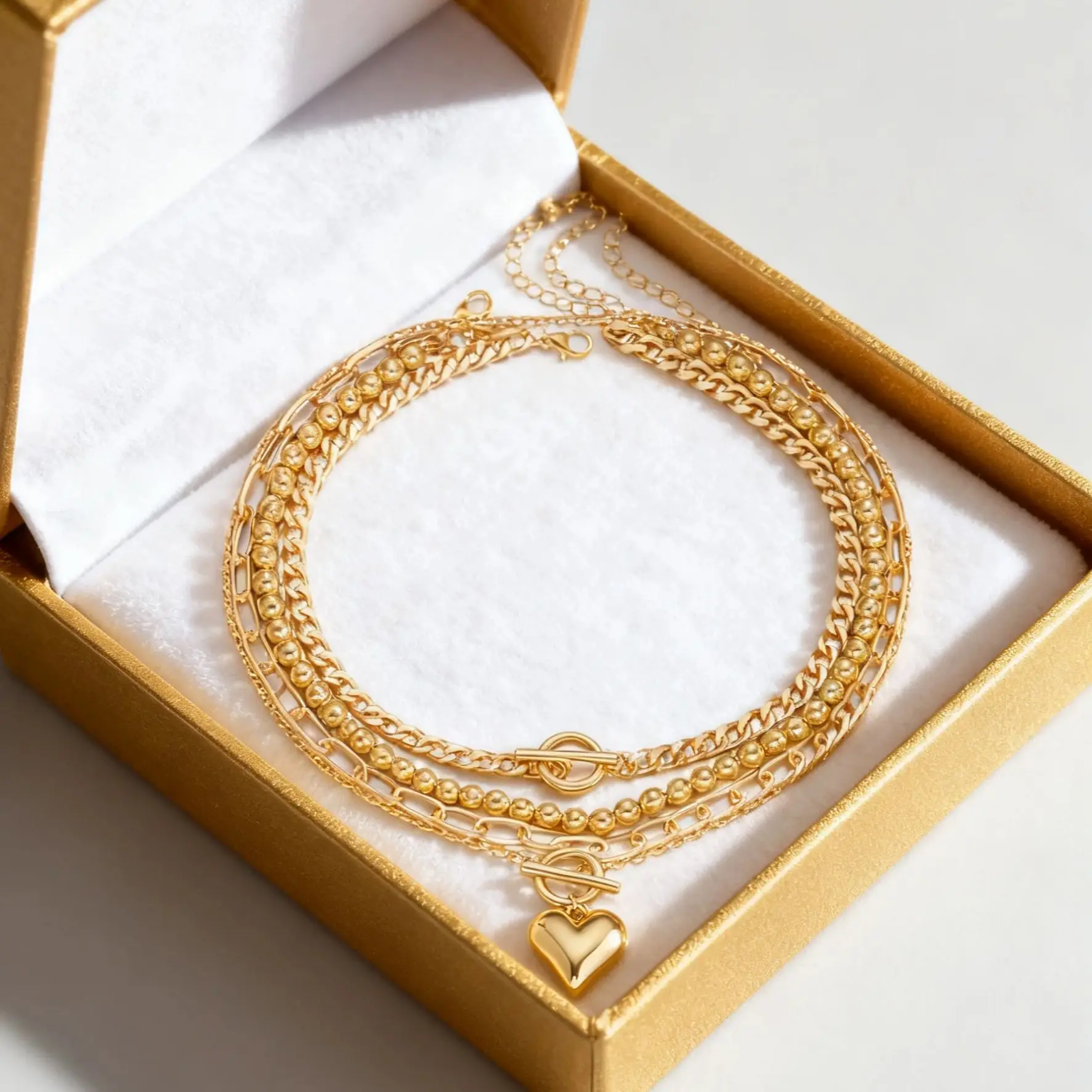 الحد الأدنى القلب Y على شكل قلادة قلادة مجموعة للنساء بسيطة نجمة الأفعى سلسلة الطبقات قلادة بنات حزب مجوهرات هدية