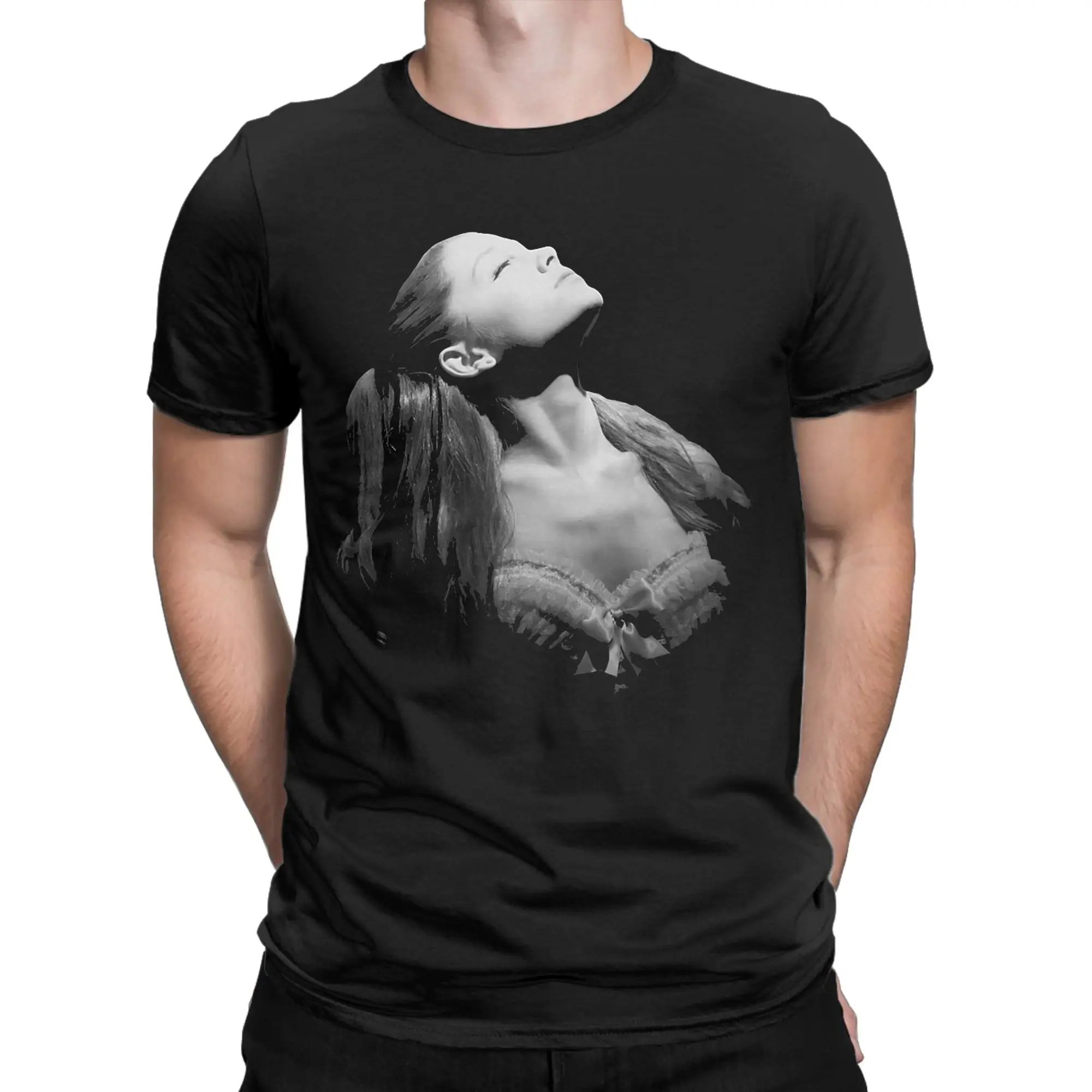 Men's Ariana Grande Yours Truly T Shirt  Pure Cotton Tops Humorous Short Sleeve Round Neck Tee Shirt 4XL 5XL 6XL T-Shirts