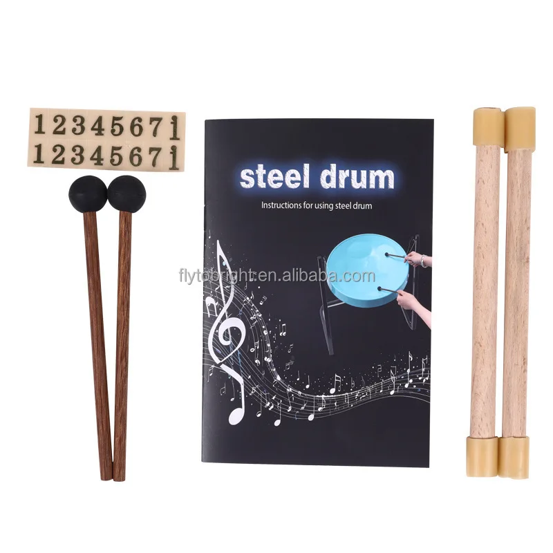 

Hooqu Musical Instrument Percussion 16 Inch Blue Lead Hand Pan Handpan Steel Tongue Drum