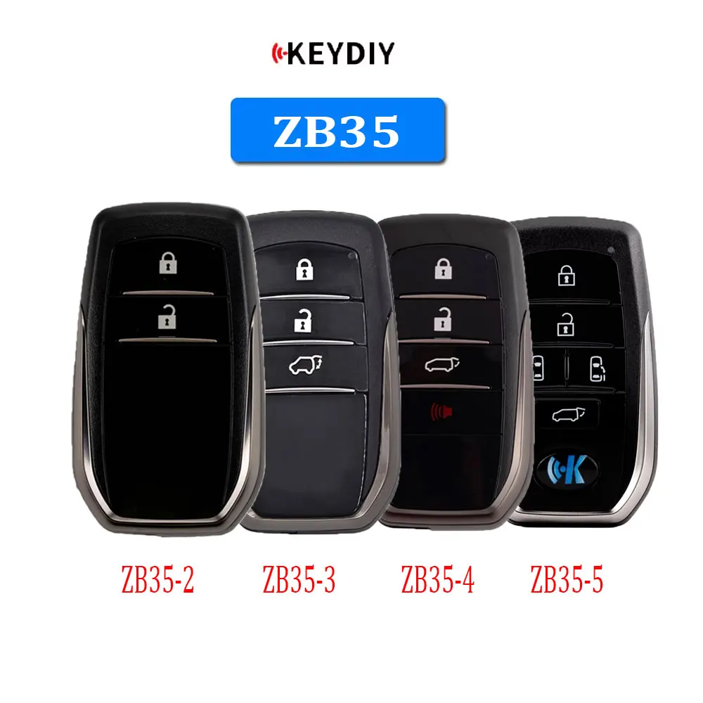KEYDIY KD ZB35 Universal Smart Remote Key ZB35-2 ZB35-3 ZB35-4 ZB35-5 for Toyota Type Car Remote Key for KD-X2 / KD-MAX KEY Tool