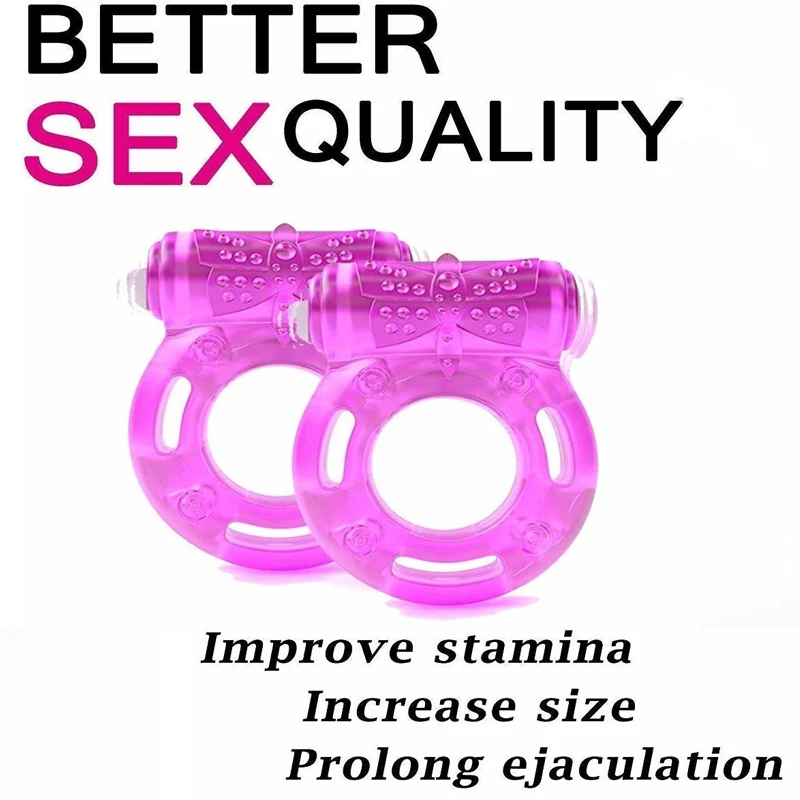 Anillo vibrador para pene para mujeres y hombres, estimulador de clítoris, retraso de la eyaculación, anillo vibrador de erección duradera, anillo de bloqueo vibratorio