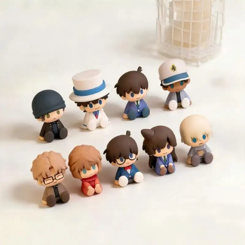 

Фигурка-сюрприз Bandai Potepotte-R: Детектив Конан (сидячая, из смолы) – Модная аниме-игрушка, подарок на день рождения, в наличии