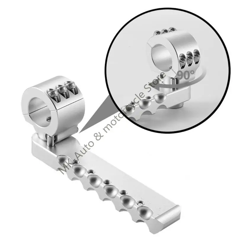 Motorcycle Foldable Foot Pegs Non Slip Surfaces Aluminum Design Enhanced Riding Control