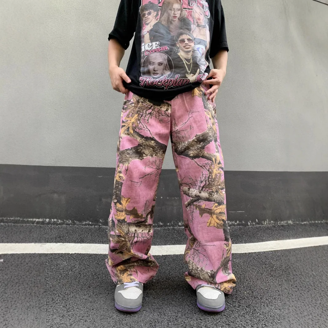 Celana Olahraga Pria Model Baggy dengan Cetakan Grafis, Celana Jogger untuk Workout dan Streetwear dengan Kantong