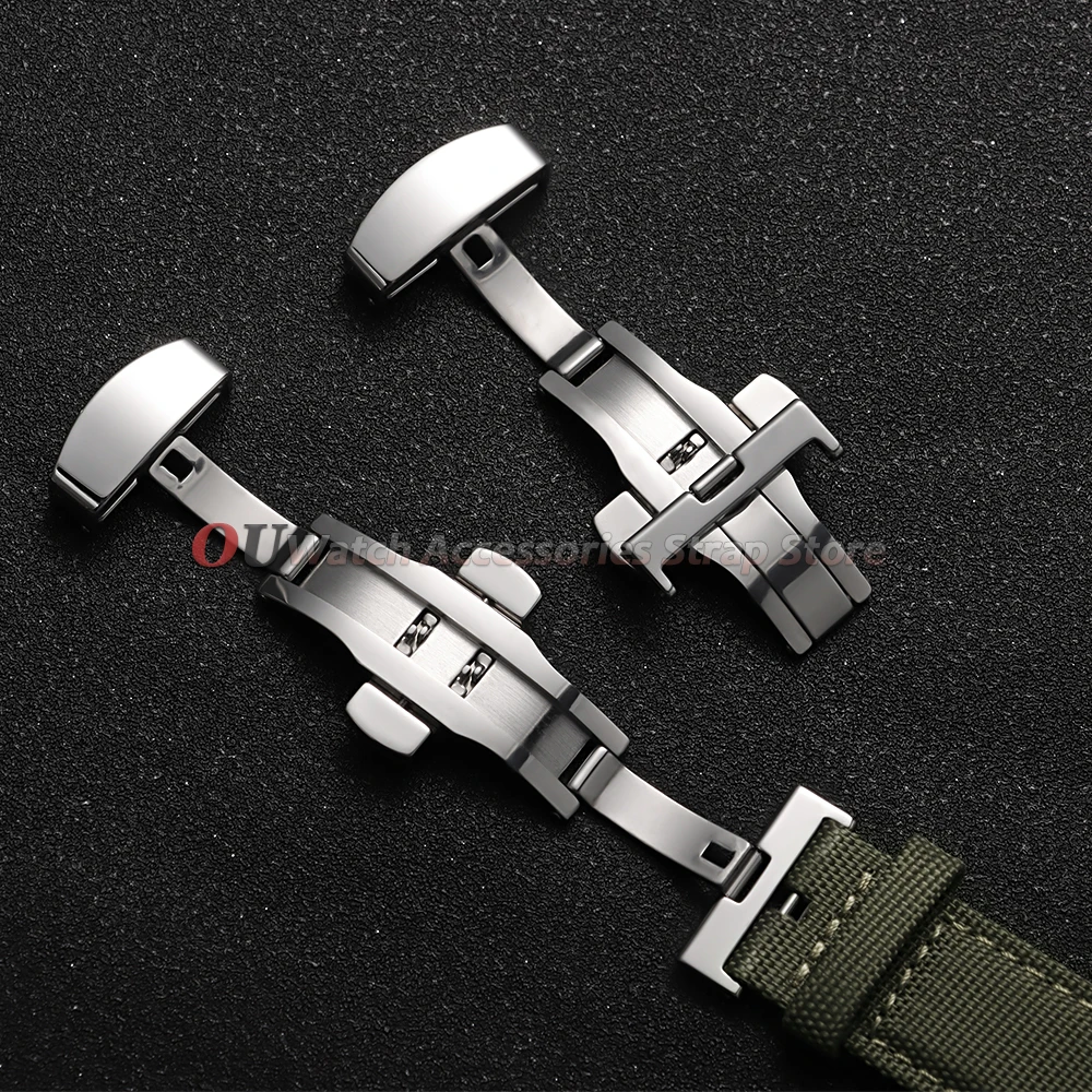 10mm 12mm 14mm 16mm 18mm 20mm 22mm Edelstahl Schmetterlingsverschluss Uhrenarmband-Schließe Faltschließe Uhrenarmbänder Zubehör – Detail 5