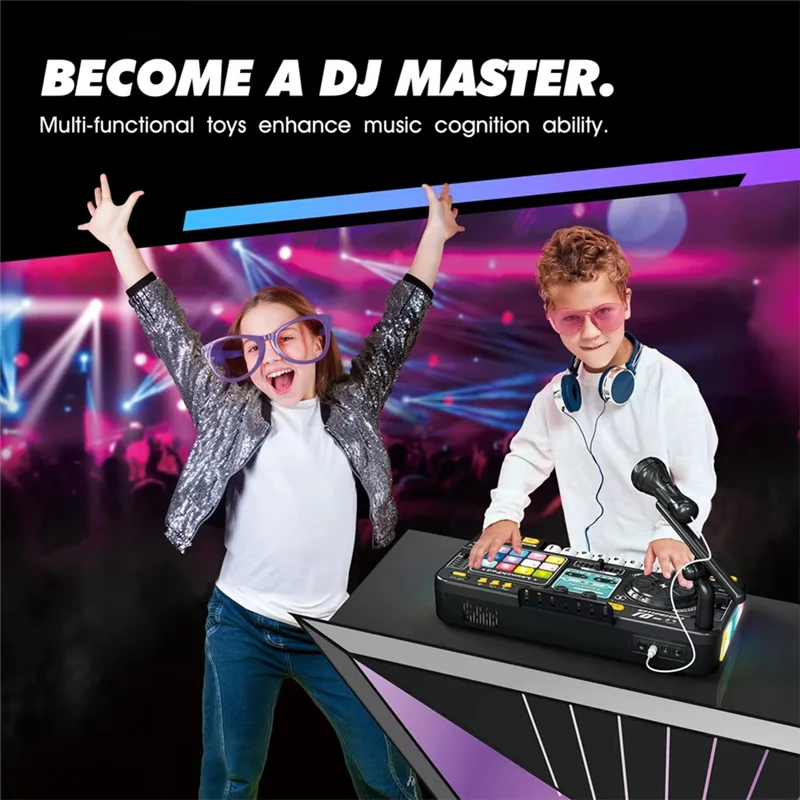 

Children Simulation Multifunctional DJ Mixer Controller DJ Player Music Entertainment Toy