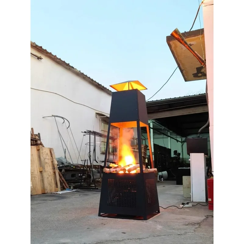 Waterproof electronic fireplace pagoda flame lamp decorative flame