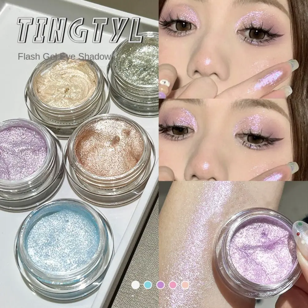 

Glitter Shining Eyeshadow Palette Long-lasting Easy To Wear Highlighter Powder Eye Makeup Brighten Monochrome Eyeshadow Cosmetic