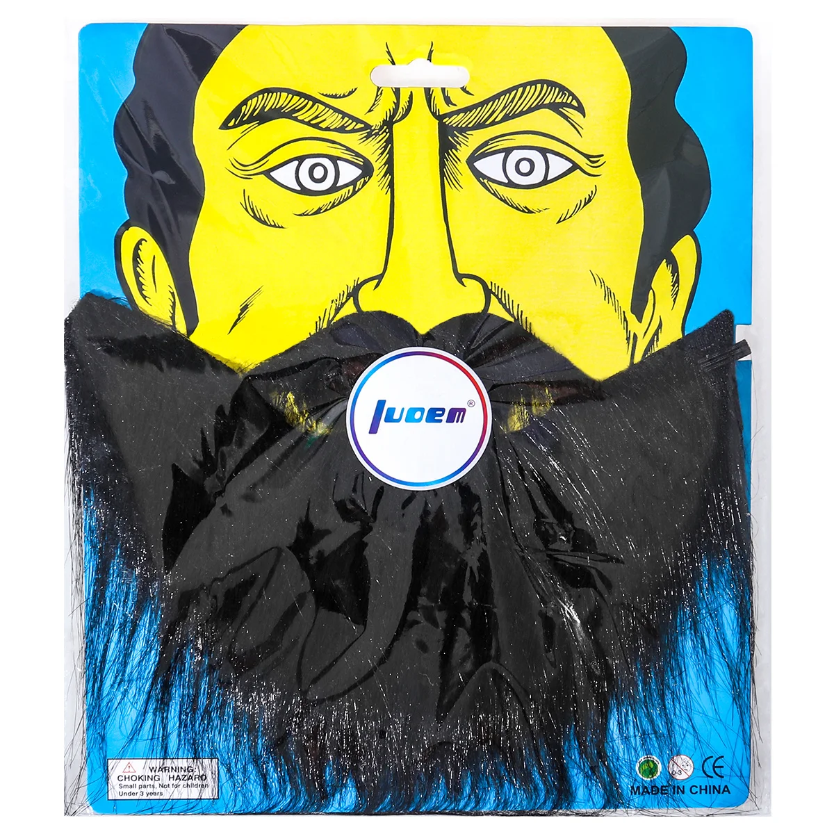 Barba falsa negra para Halloween, 1 unidad, bigote divertido elástico para fiesta de disfraces, Festival, carnaval, accesorio de juego