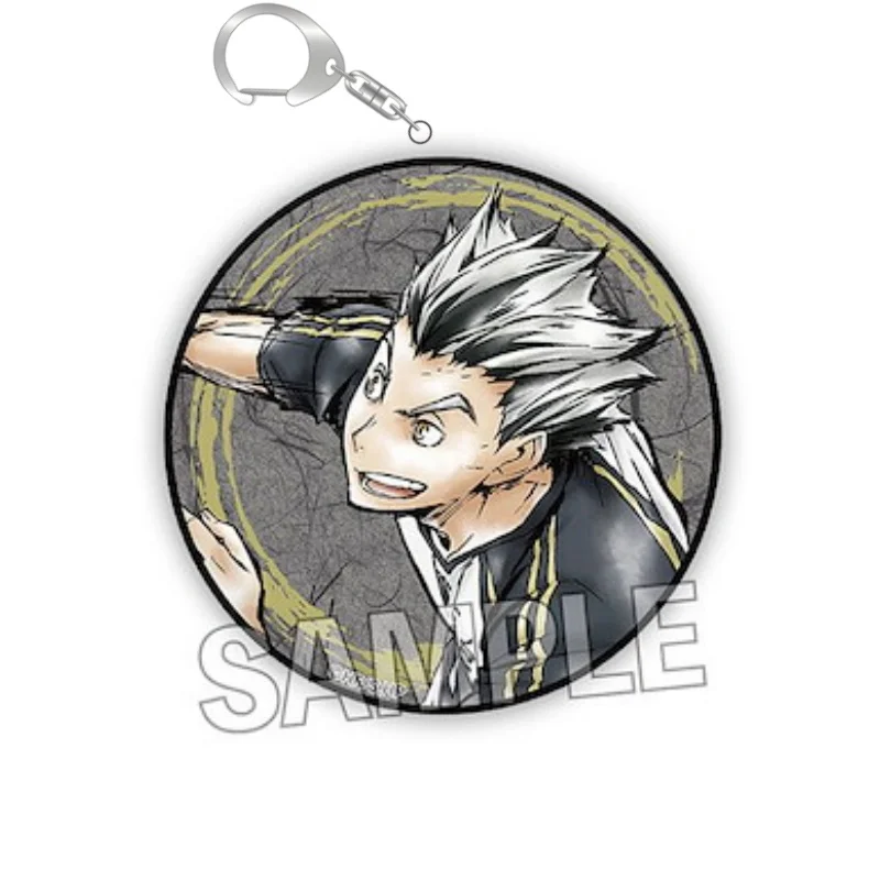 Jewelry Gift 2026 Wholesale Cartoon Anime Haikyu!! Keychain Acrylic Figure Keyring Pendant Funny Cosplay High Definition Images
