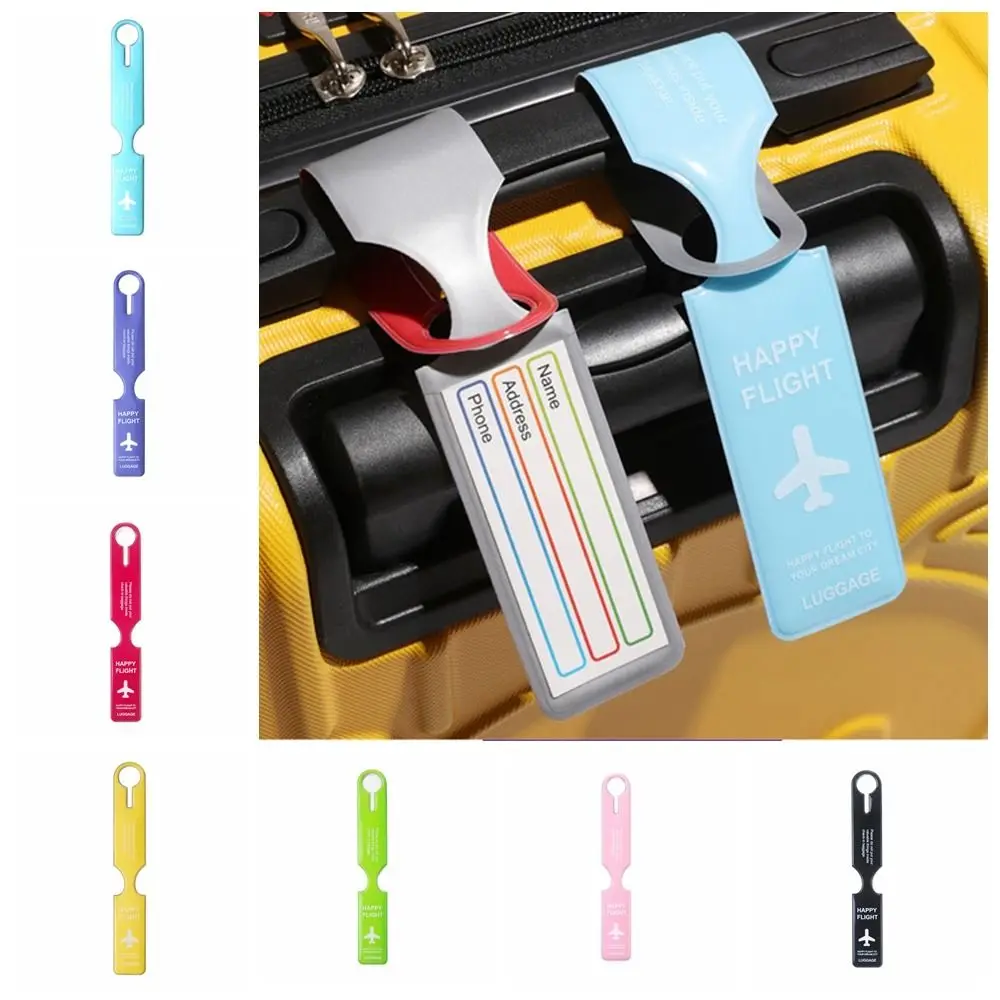 

Boarding Pass PVC Luggage Tag Address Label Baggage Name Tags Airplane Suitcase Tag Aircraft Consignment Card Tag
