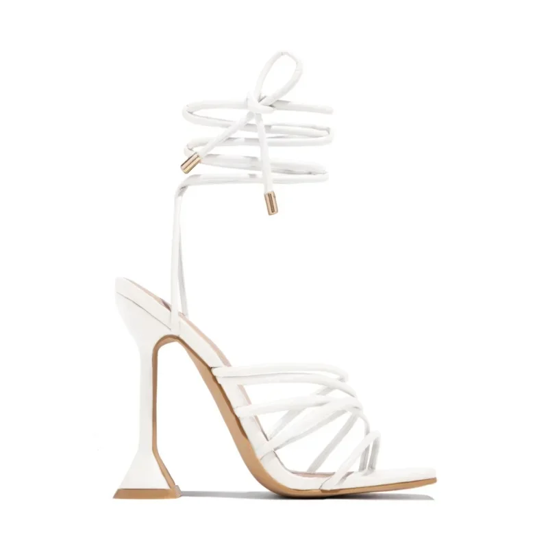 New Women\'s Sandals 2023 Summer Shoe Women Sexy Dress High Heels Fashion Ankle Straps Open Toe Pumps Gladiator Shoes Female Heel