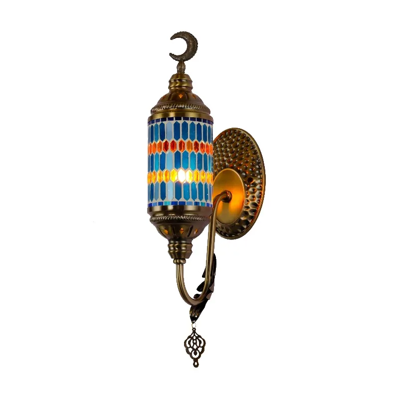 

Style handmade, mosaic color, glass wall lamp E26 base, iron body home decoration