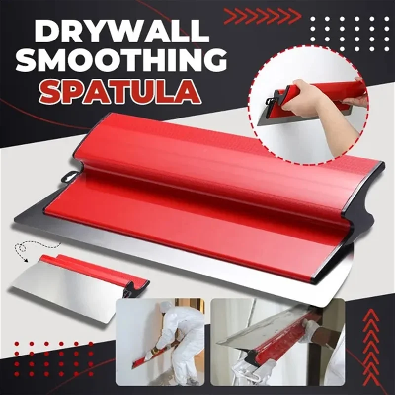 

Drywall Smoothing Spatula Flexible Blade 25cm/40cm Finish Leveling Tools for Wall Tools and Skimming Blades Painting Tools