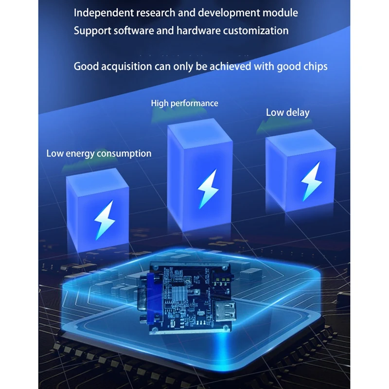 1080P VGA-To-USB Adapters With Video Capture Card For Projector Meeting Record Video Capture Record Support OBS